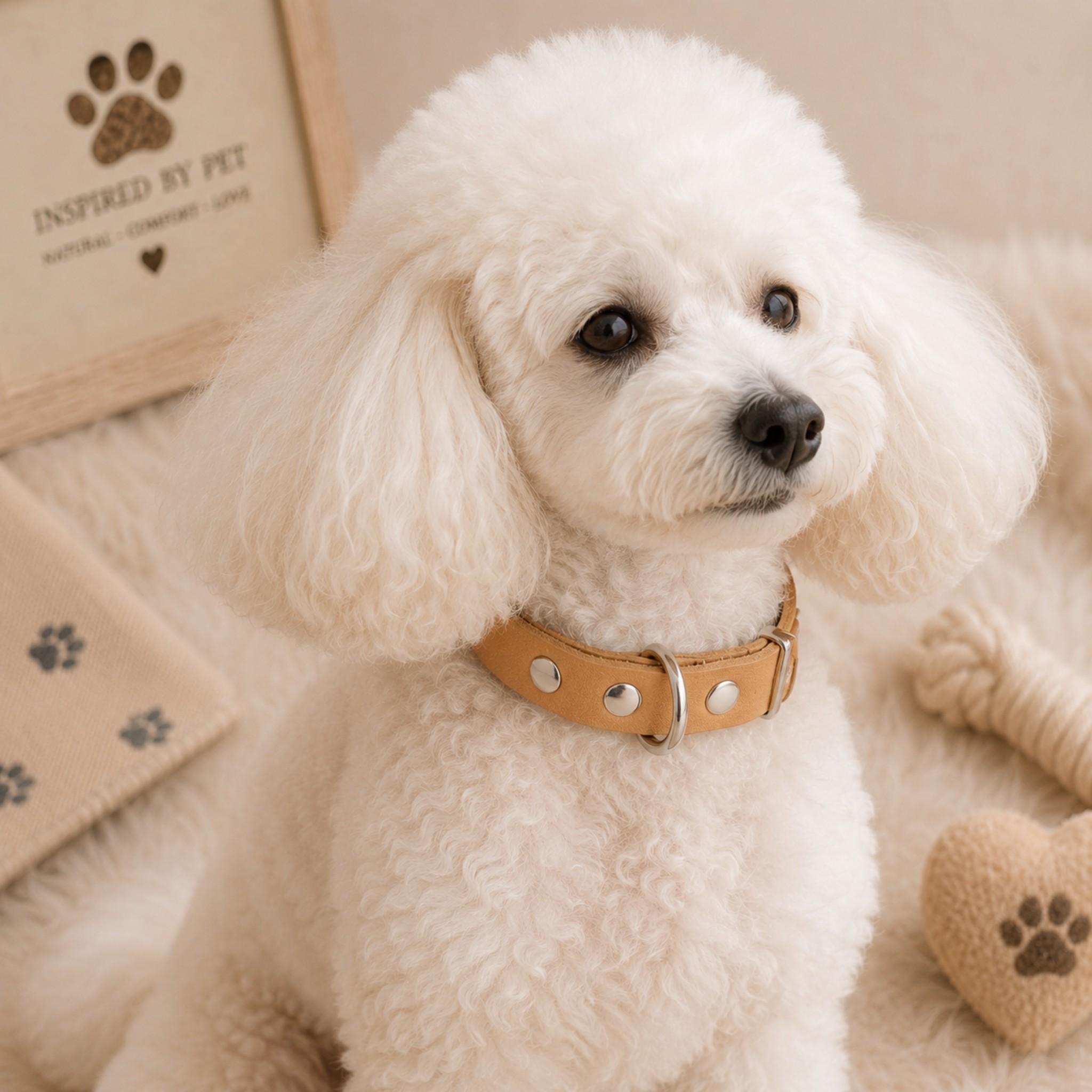Set Collare e Guinzaglio in Pelle Toscana per Cani